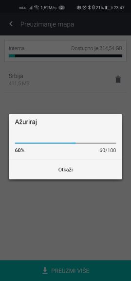 GPS mape Srbija navigacija, Besplatna navigacija, Navigacija koja radi bez interneta Here WeGo