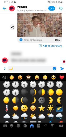 Messenger Dark Mode kako aktivirati, Messenger Dark Mode pošalji emoji mesec, Messenger Dark Mode