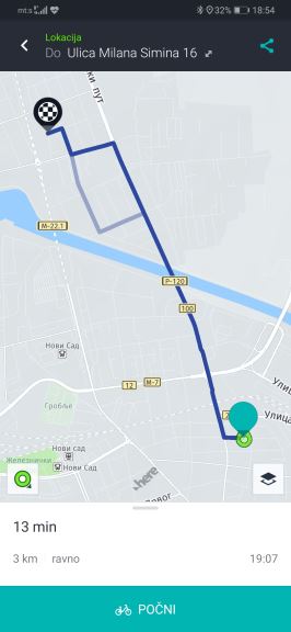 GPS mape Srbija navigacija, Besplatna navigacija, Navigacija bez interneta, Here WeGo, biciklisti na