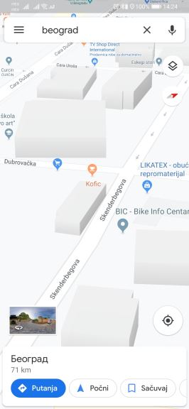Google Maps promenio izgled kako vratiti 3D, Google Maps 3D zgrade, Google Maps Srbija navigacija