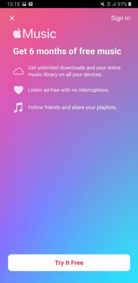 Apple Music probni period cena