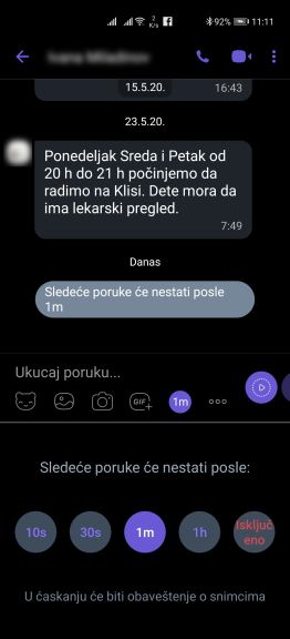 Viber nestajuce poruke video foto, Kako slati Viber nestajuce poruke, Viber Disappearing Messages