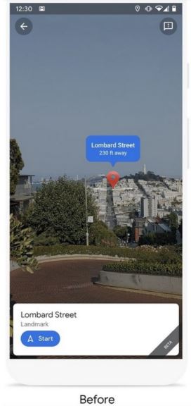 Google Maps navigacija Live View, Kako se koristi Live View navigacija, Live View Srbija navigacija