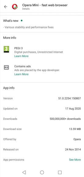 opera 500 miliona skidanja preuzeta aplikacija internet pretraživac google chrome mozila firefox 