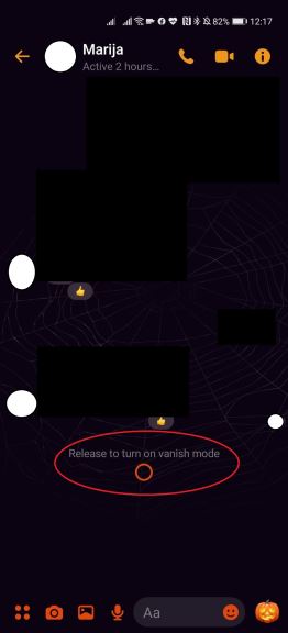poruke na mesendžeru aplikacija vanish mode