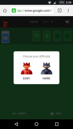 Solitaire video igra na Android telefonima
