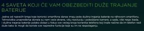 baterija mobilni telefoni saveti duže trajanje kako produžiti autonomiju