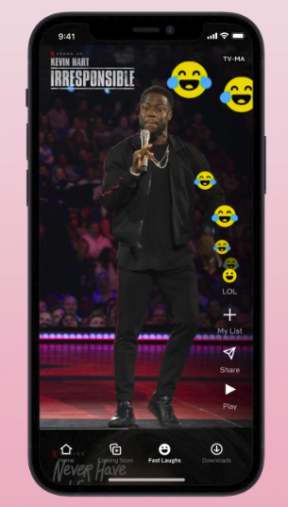 netflix fast laughs tiktok klon aplikacija 