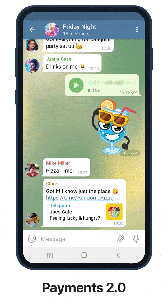 Telegram bezbednost aplikacije
