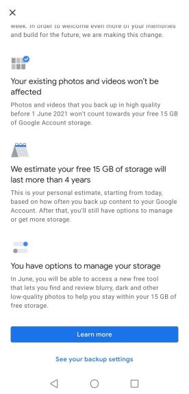 google photos pretplata cloud storage memorija na telefonu fotografije slike besplatno
