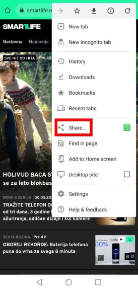 Chrome Android zatvaranje tabova
