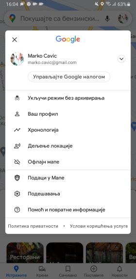 google maps prikuplja previse podataka