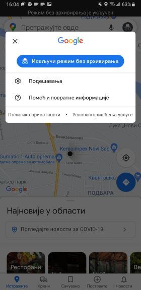 google maps prikuplja previse podataka
