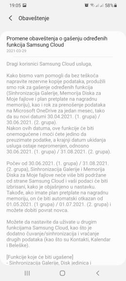 samsung cloud se gasi fajlovi preuzimanje