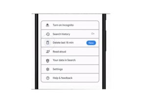 Google brisanje pretrage poslednjih 15 minuta za Android