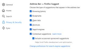 Isključivanje Firefox Suggest