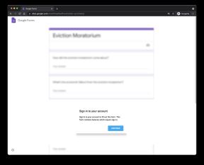 Google Form korišćen za usmeravanje ka phishing sajtu