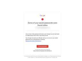 Google Mail Critical Security Alert kako izgleda 3
