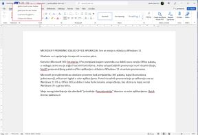 Word uključivanje/isključivanje Quick Access panela