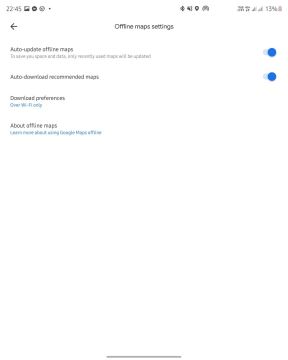 Auto download recommendend maps u podešavanjima