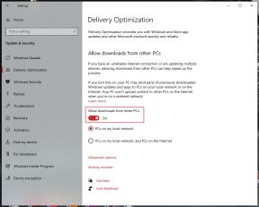 Allow downloads from other PCs opcija