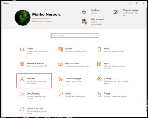 Accounts deo u podešavanjima