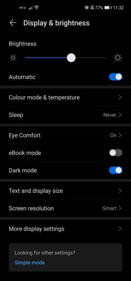 Android podešavanja svetlosti ekrana i baterije
