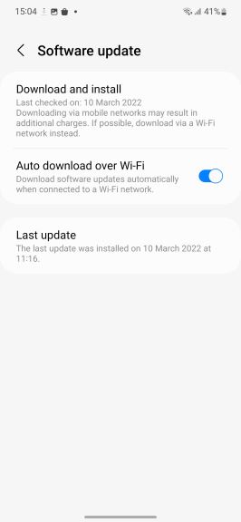 Samsung S22 ažuriranja softvera