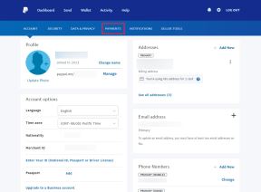 Opcije podešavanja naloga na PayPal sajtu