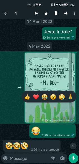 WhatsApp update reakcije i 2 GB fajlovi