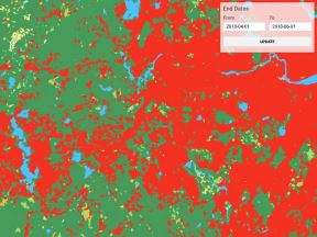 Mapa globalnog zagrevanja u Srbiji 
