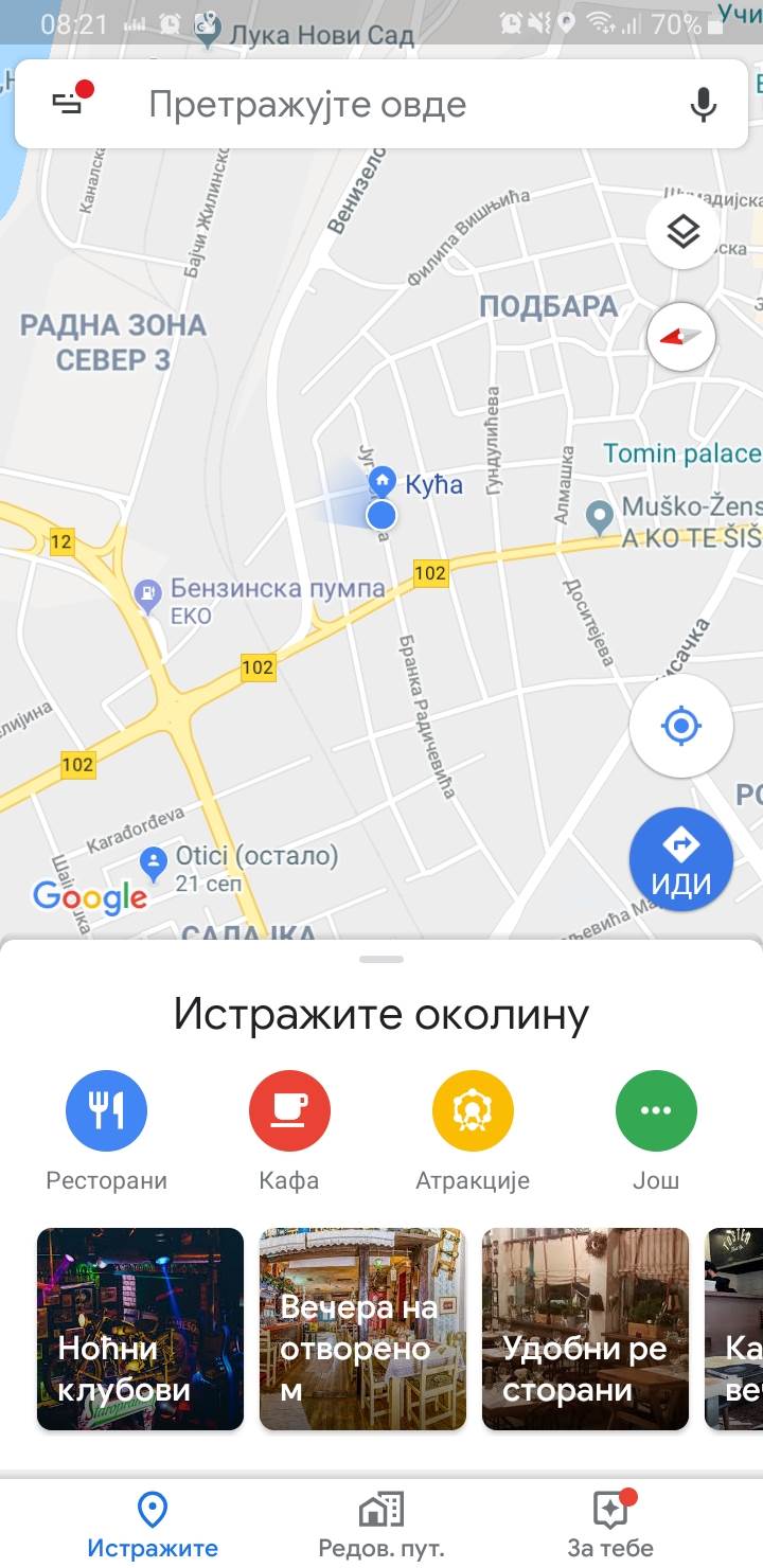 Igra Zmijica na Google Maps