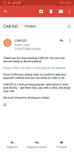 Car:Go aplikacija medu 10 najboljih na svetu The Forbes