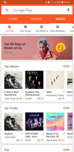 Google Play prodavnica novi izgled, Kako aktivirati novi Google Play, Google Play prodavnica aplikac