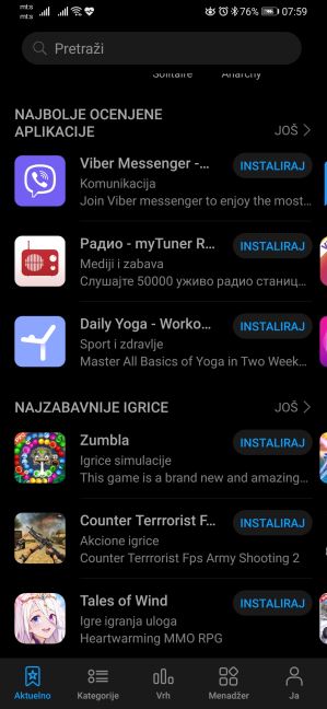 Viber download Huawei AppGallery, Koje aplikacije ima Huawei AppGallery, Huawei Mobile Services