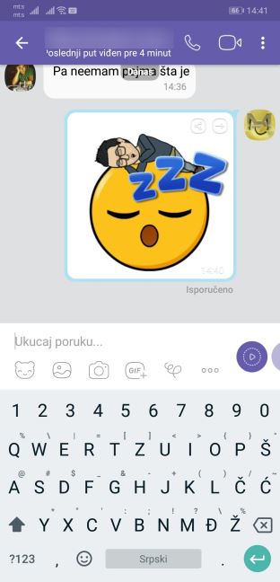 Viber Bitmoji licni stikeri kako slati licne stikere Viber aplikacija 