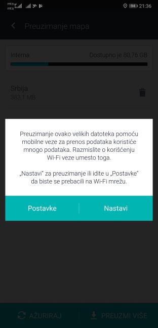 GPS Mape Srbije navigacija besplatno bez interneta Here WeGo mapa Srbije, Offline mape Srbije 