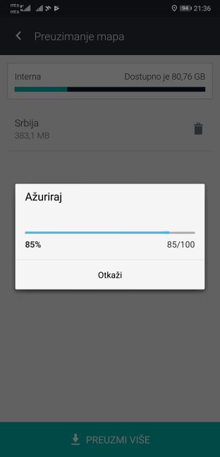 GPS Mape Srbije navigacija besplatno bez interneta Here WeGo mapa Srbije, Offline mape Srbije 