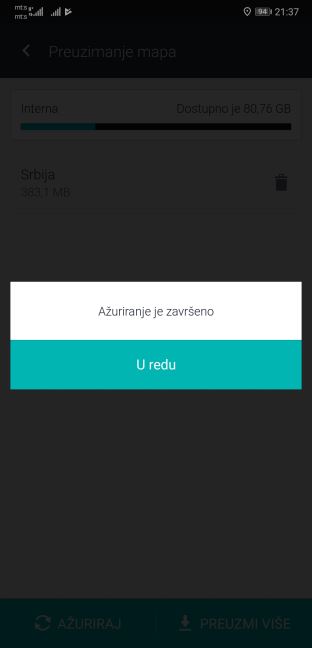 GPS Mape Srbije navigacija besplatno bez interneta Here WeGo mapa Srbije, Offline mape Srbije 