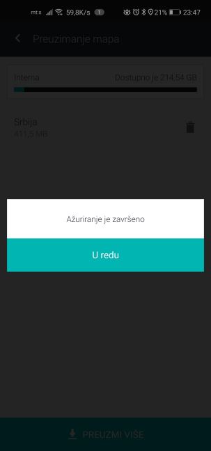 GPS mape Srbija navigacija, Besplatna navigacija, Navigacija koja radi bez interneta Here WeGo