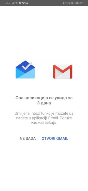 Inbox by GMail se gasi, Google gasi Inbox
