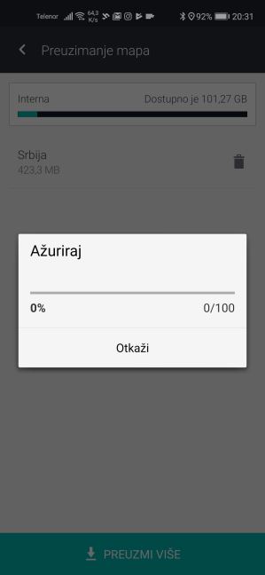 Navigacija mape Srbije autoput Miloš Veliki, GPS Mape Srbije update, Besplatna navigacija bez neta