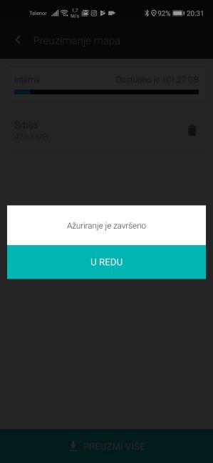 Navigacija mape Srbije autoput Miloš Veliki, GPS Mape Srbije update, Besplatna navigacija bez neta
