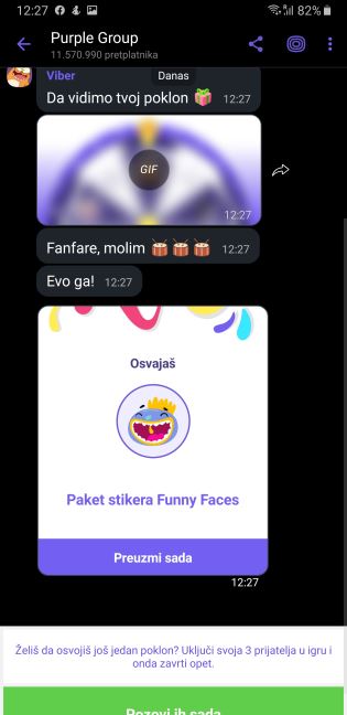 Viber tocak srece nagrade Viber deveti rodendan