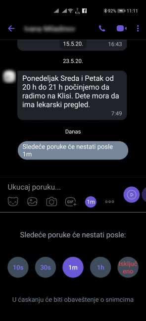 Viber nestajuce poruke video foto, Kako slati Viber nestajuce poruke, Viber Disappearing Messages