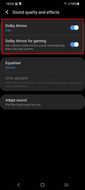 mobilni telefoni video igre saveti podešavanja dolby atmos