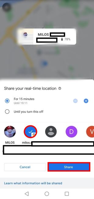 google mape deljenje lokacije praćenje telefonom