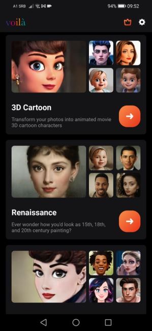 voila ai artist android iphone aplikacije za fotografije