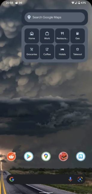 Google Maps novi vidžet brza navigacija 1