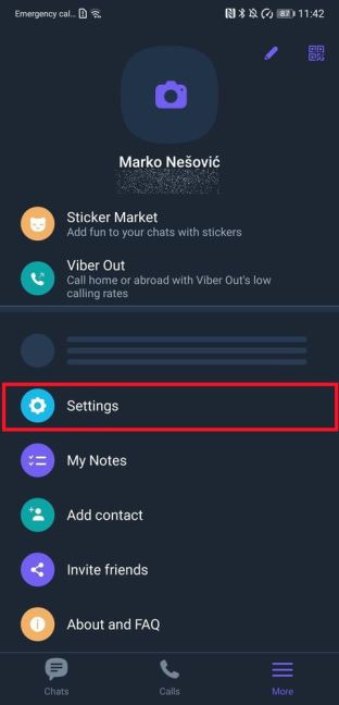 Viber podešavanja